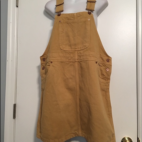 monki yellow dungarees